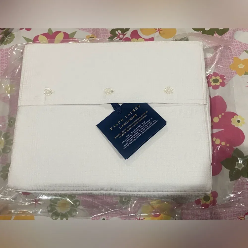 Ralph Lauren Organic Cotton Lovan King Fitted Sheet